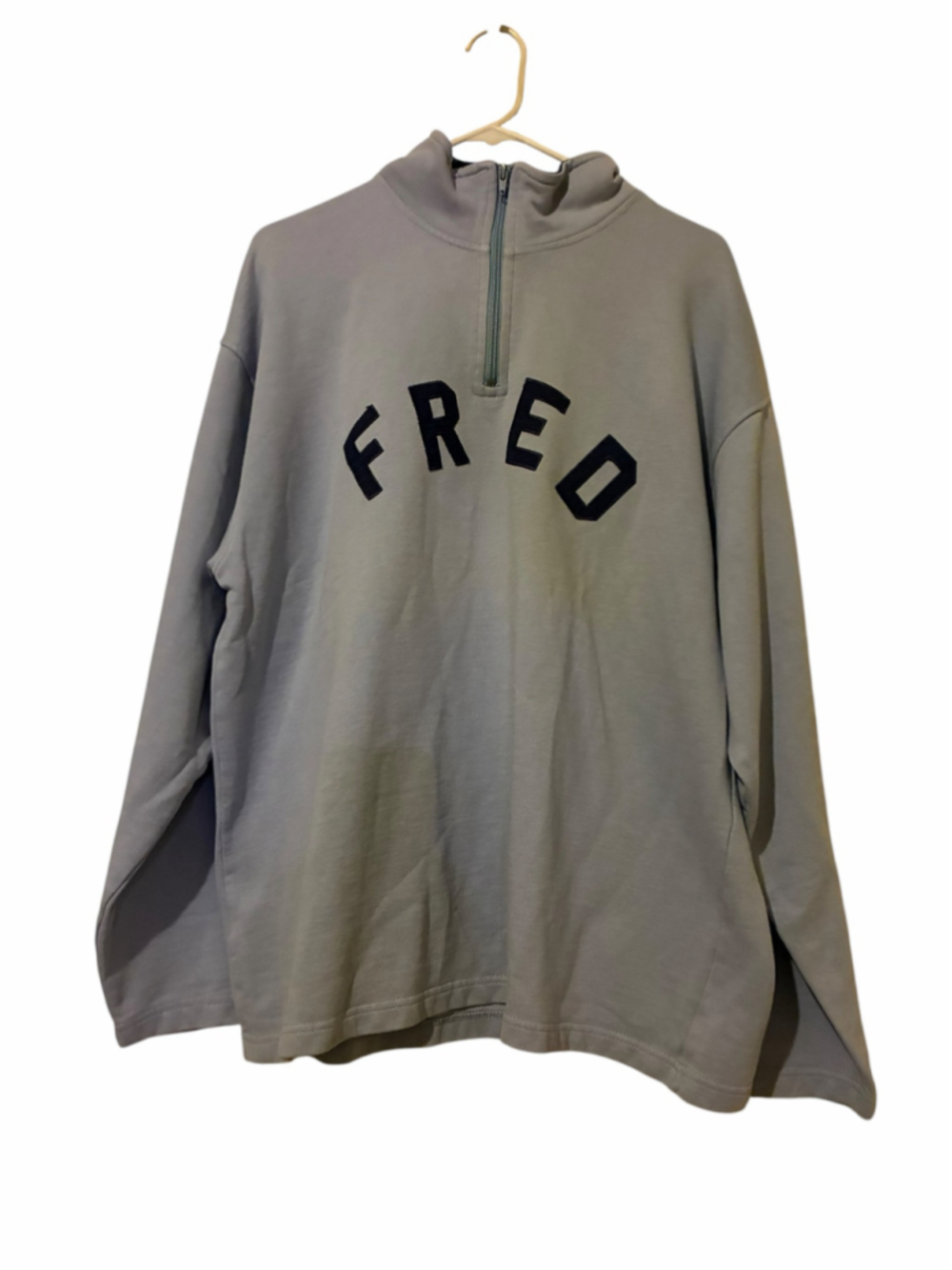 Men's Fred Perry Quarter Zip Sweatshirt blue / navy Size L